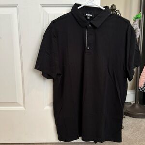 Men’s Express black polo shirt